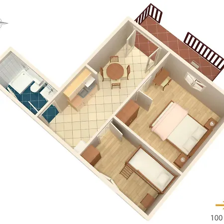 Apartment Family Friendly Seaside Susak, Losinj - 8050